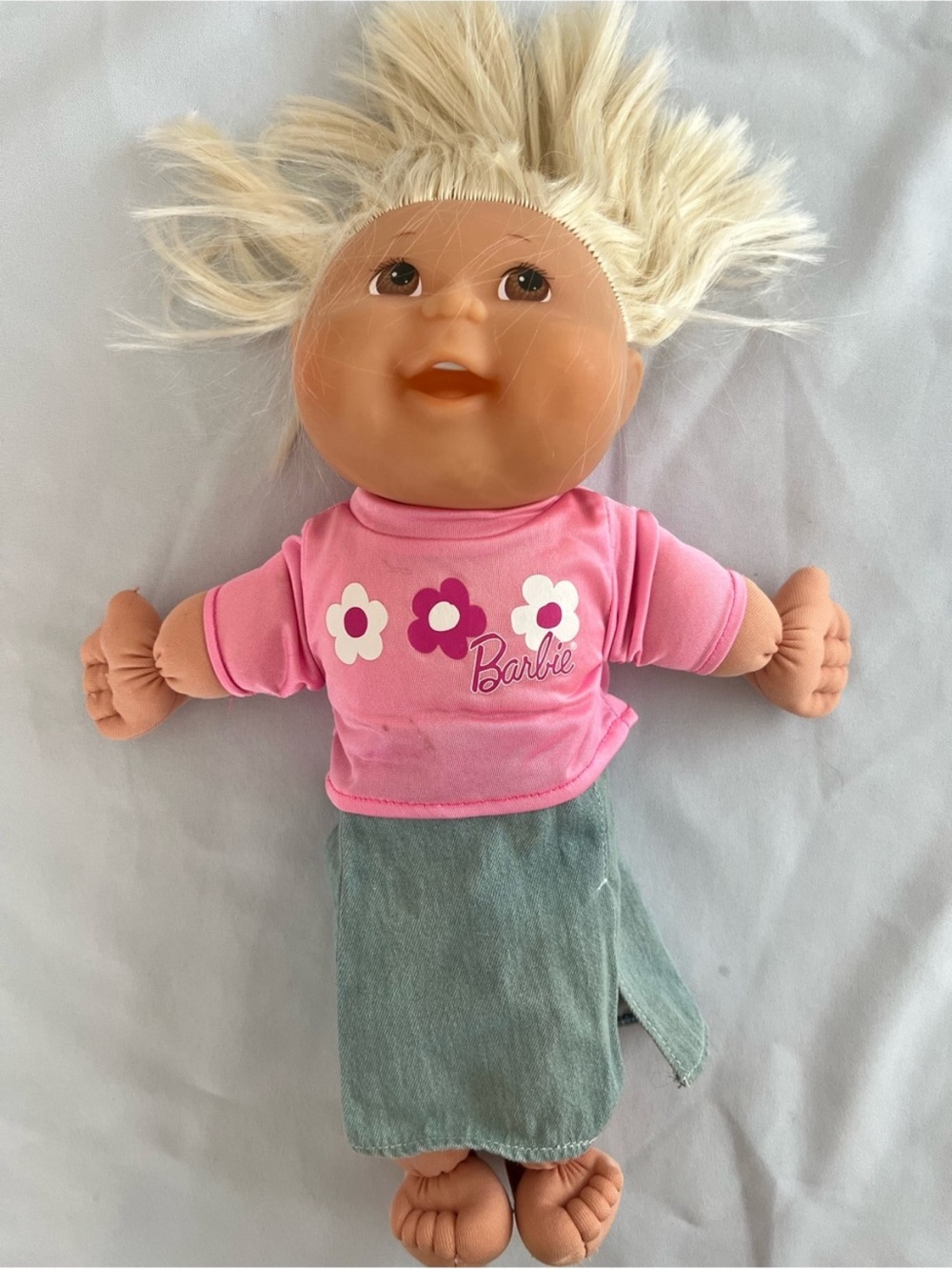 Vintage 1996 Cabbage Patch Kids By Hasbo With Barbie Outfit